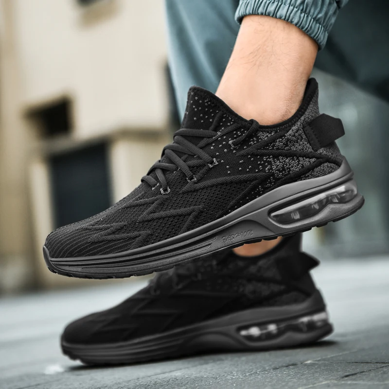 New Air Cushion Men's Sneakers Summer 2022 Breathable Lightweight Sports Running Shoes Men Big Size 48 Comfortable Men Shoes