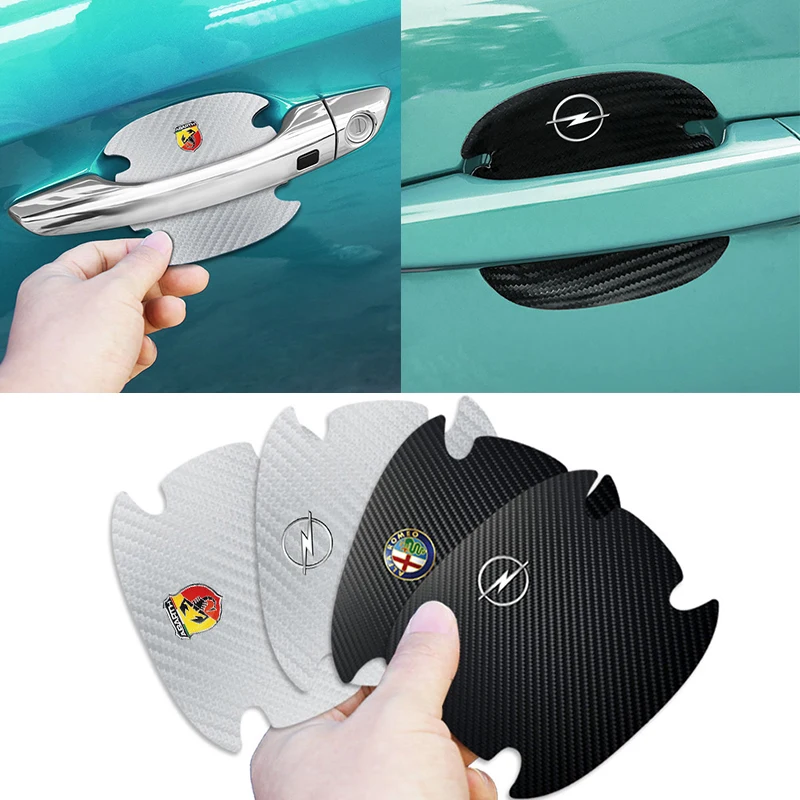 

4pcs Car Door Sticker Scratches Resistant Protection Film For Peugeot 107 108 206 207 301 308 307 407 408 508 2008 3008 4008