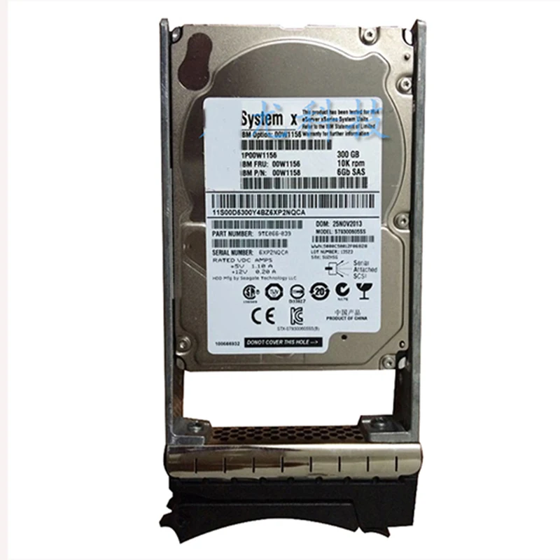 

100% новый 1 год гарантии 00W1156 5211 300 ГБ 10K 6 ГБ