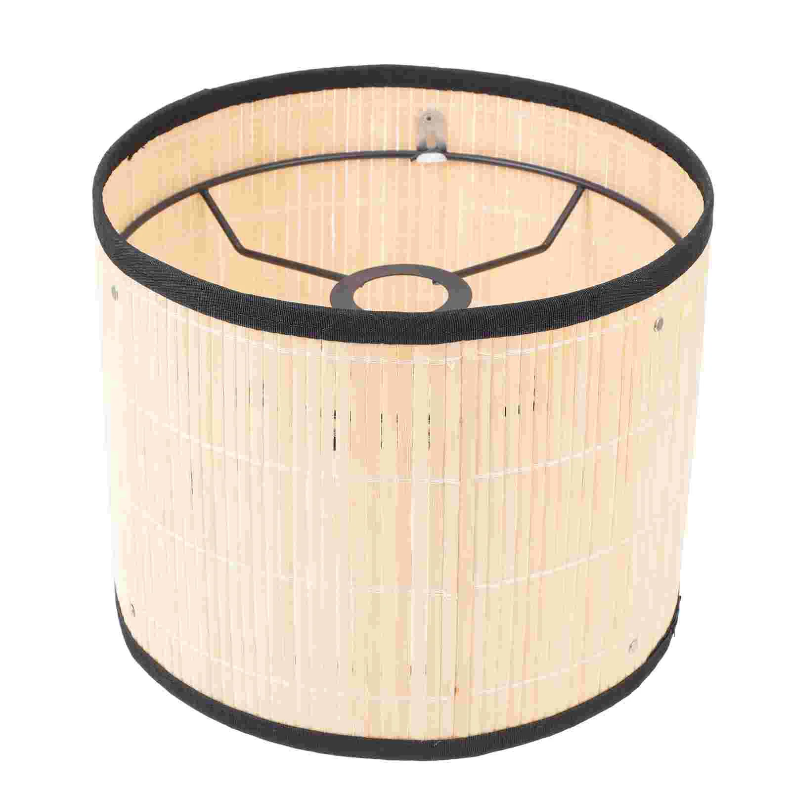

1pc Simple Cover Rustic Lampshade Hand Weaving Cover Chandelier Lamp Shade Ceiling Fixture