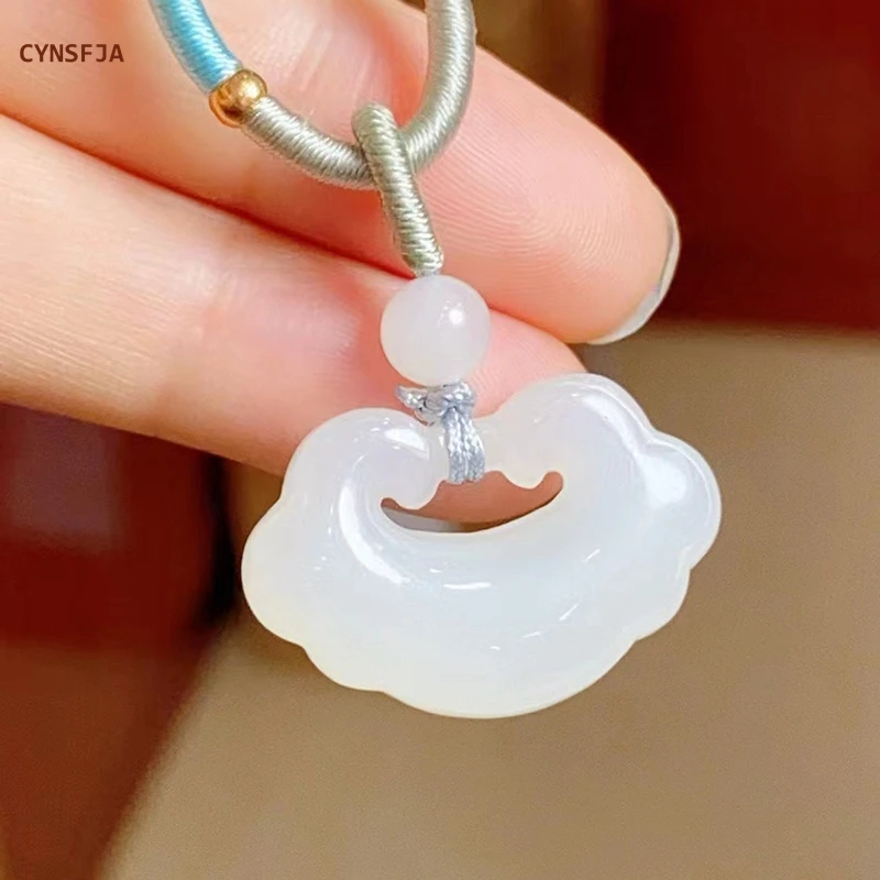 CYNSFJA новый настоящий редкий сертифицированный натуральный нефрит Хэтянь унисекс