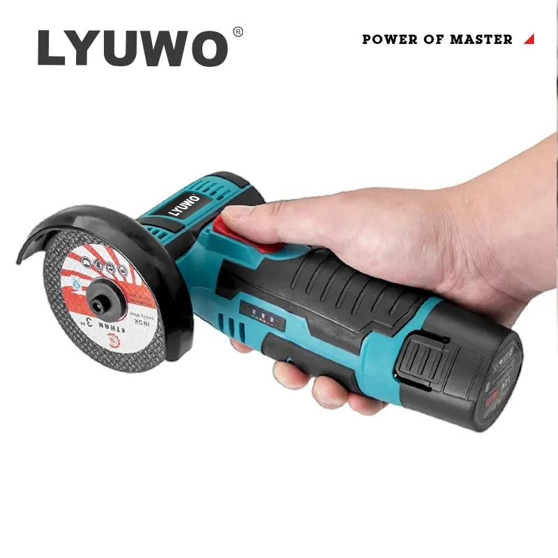 LYUWO Мини Угловая Шлифовальная Машина Мини Бытовая Перезаряжаемая ...