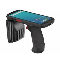 android 9 0 uhf rfid reader with display 5 7 inch 2d barcode scanner pdf417 barcode scanner inventory