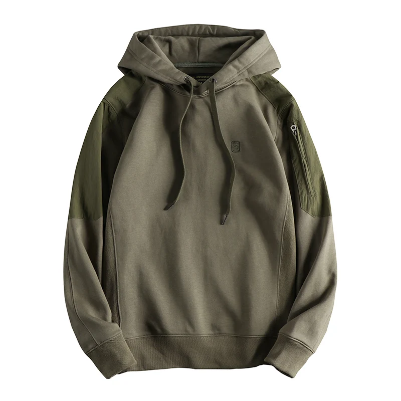 Толстовка мужская с капюшоном утепленная бархатная толстовка стирка из чистого