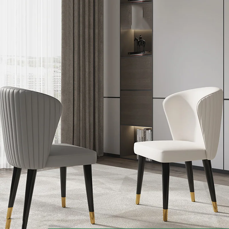 

Nordic Living Room Chair Modern Bedroom Backrest Leather Makeup Living Room Chair Leisure Soft Luxury Meuble Modern Furniture