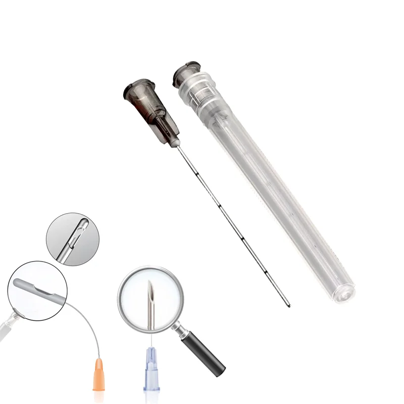 Blunt Tip Cannula Medical Injection Filler Micro Cannula For Hyaluronic Acid Skin care Anti wrinkle Anti aging