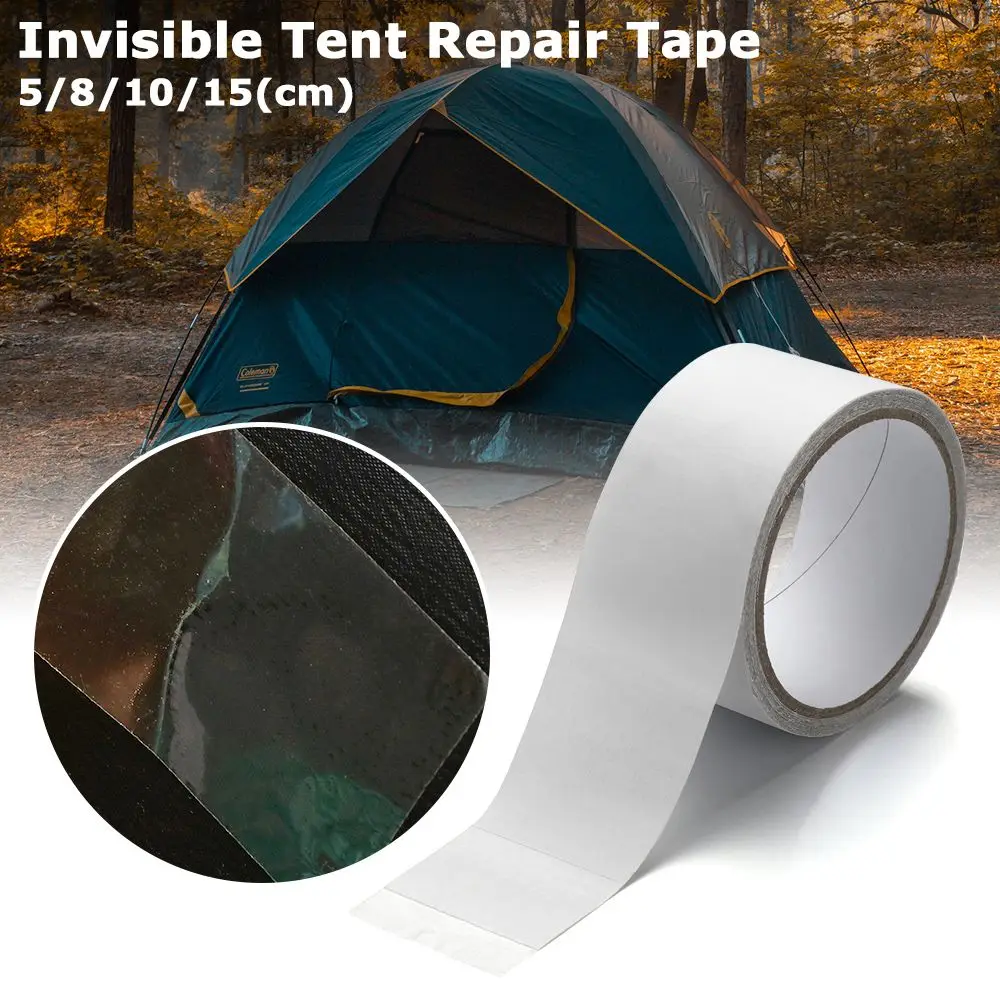 

Waterproof Adhesive Transparent Outdoor Strong Tapes Invisible Tent Repair Tape Repair Patch Cover Sticker