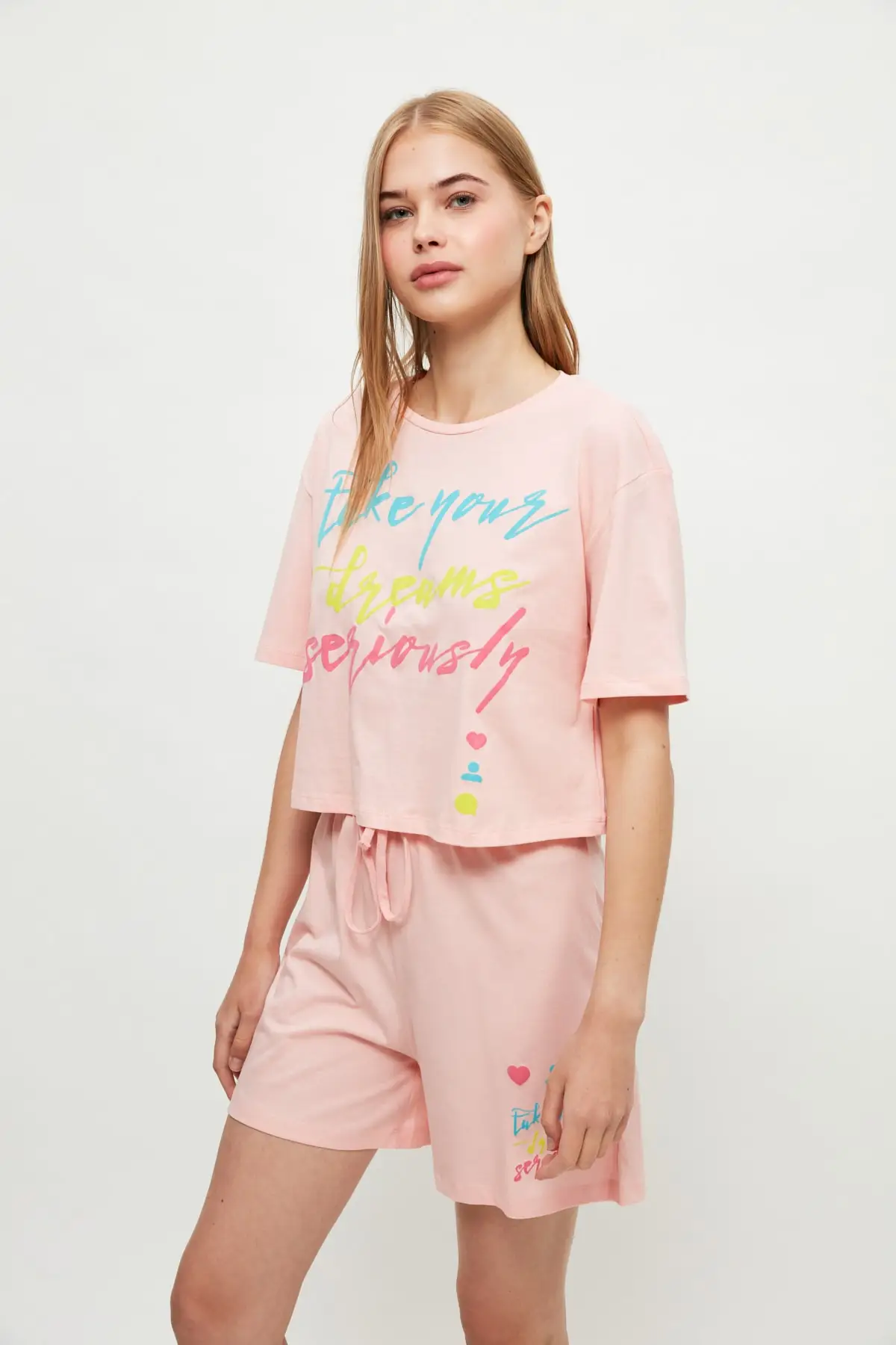 

Trendyol Tagline Knitted Pajamas Set THMSS21PT1043