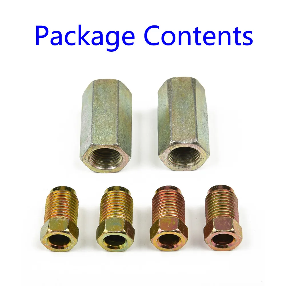 

Connector Brake Pipe 3/16\\\" Brake Pipe Fittings Female+Male Fittings Accessory M10 Nuts For 3/16\" Brake Pipe