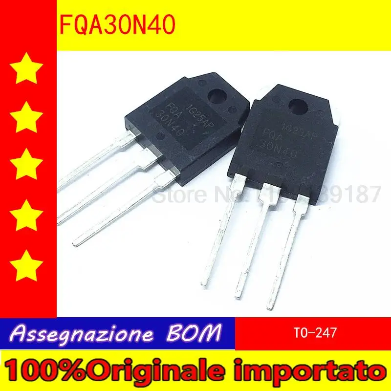 10 шт./лот FQA30N40 30N40 TO-247 N-Channel MOSFET 400V 30A