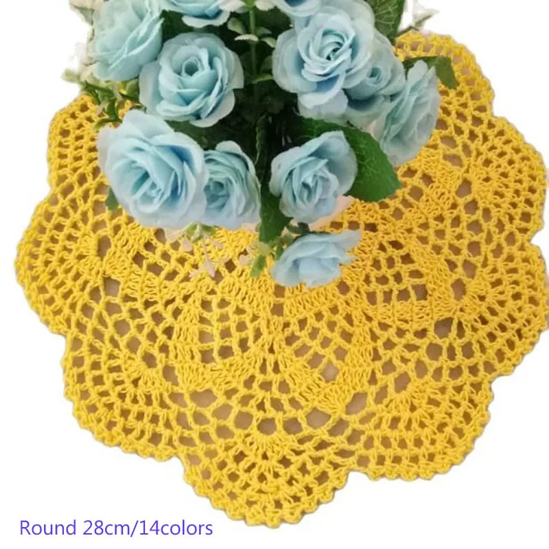 Роскошная хлопковая круглая подставка под горку кухонный Рождественский