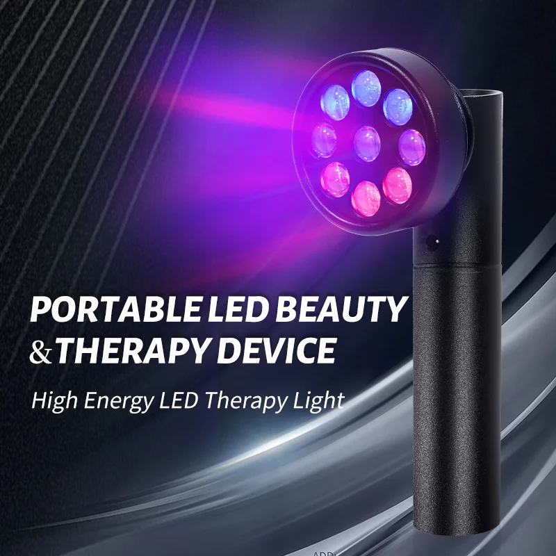 

Red And Blue Light Therapy Head Low Back Knee Joint Pain Relief Acne Wound Healing Wrist Sprain Muscle Stimulator Massage Lamp
