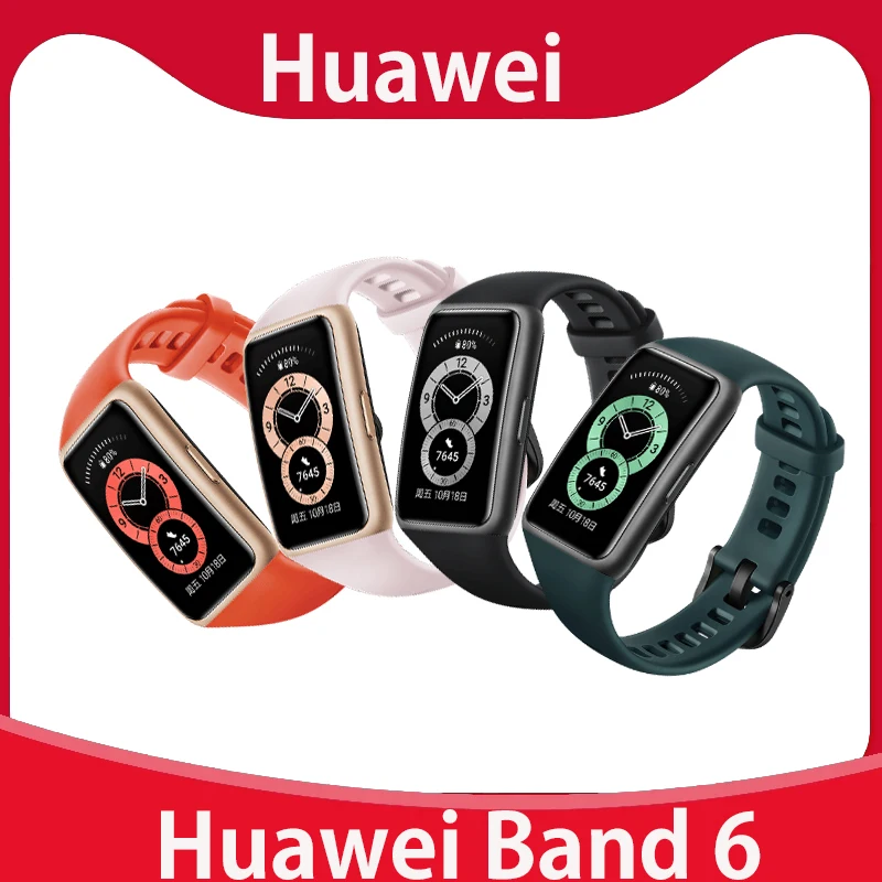 

В наличии! Оригинальный Смарт-браслет HUAWEI Band 6, срок службы батареи 2 недели, SpO2, дисплей 1,47 дюйма FullView, фитнес-браслет, Смарт-часы