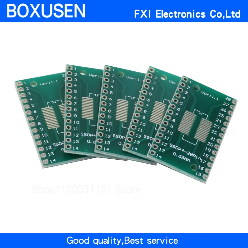 Адаптер платы модуля преобразователя IC 5PCS TSSOP28 SSOP28 SOP28 SMD в DIP28 с разъемом 0,65 мм, 1,27 мм Integrate on