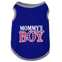 summer vest boy printing dog clothes for small dogs vest summer breathable t shirt cotton chihuahua puppy clothing