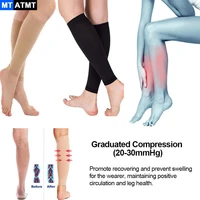 mtatmt 1pair varicose vein leg warmer compression calf sleeve sock medical stocking elastic socks leg shin socks fatigue relief