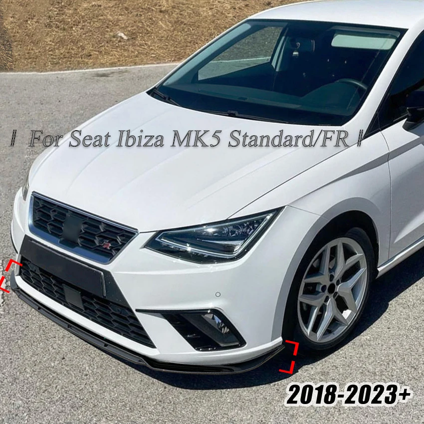 Комплект спойлера на передний бампер для Seat Ibiza Standard/FR MK5 2018+ Canard Spoiler Body Kit