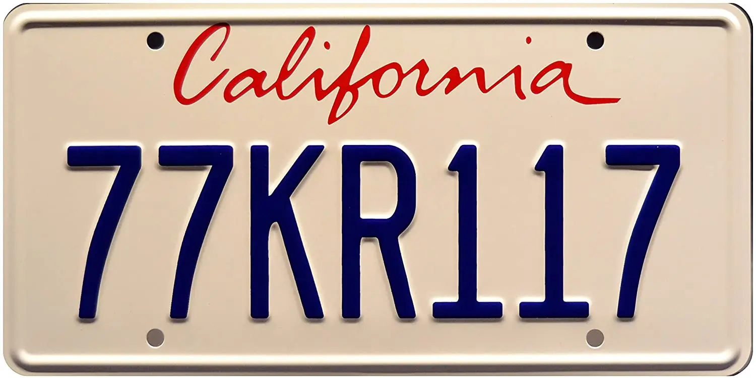 Знаменитости машины Knight Rider | 77KR117 Металлический номерной знак