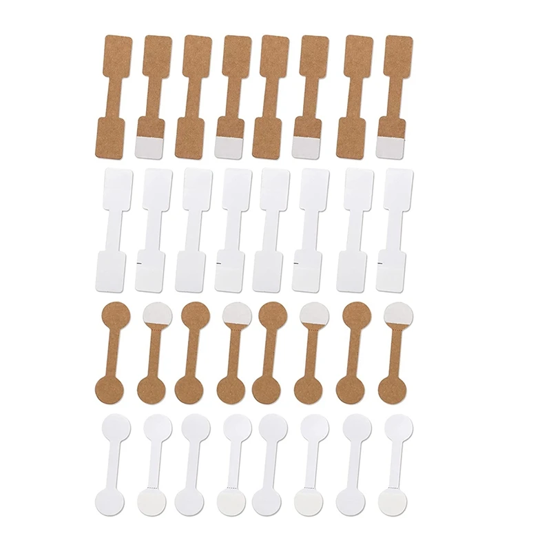 

Promotion! 800PCS Blank Jewelry Price Tag Stickers Display Hangtags Jewelry Repair Identification Labels (4 Styles)