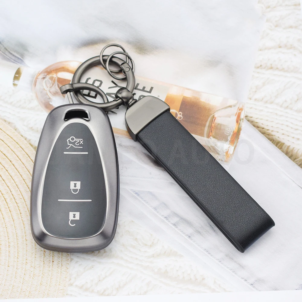 

Для Chevrolet Malibu Blazer Traverse Cruze Spark Sonic Camaro Volt Bolt Trax Seeker Onix Equino Orlando 2 3-кнопочный чехол для автомобильного ключа