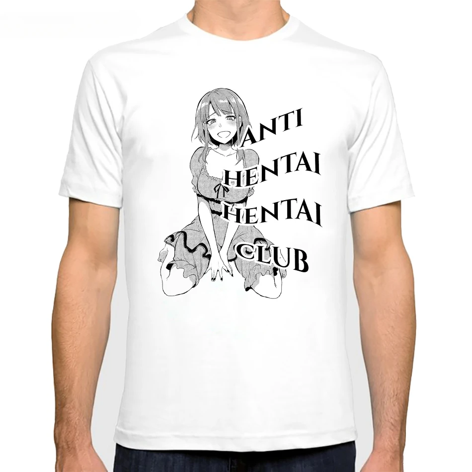 Vagarytees Ahegao аниме милая девушка Baka Waifu материал подарок для Otaku Мужская футболка