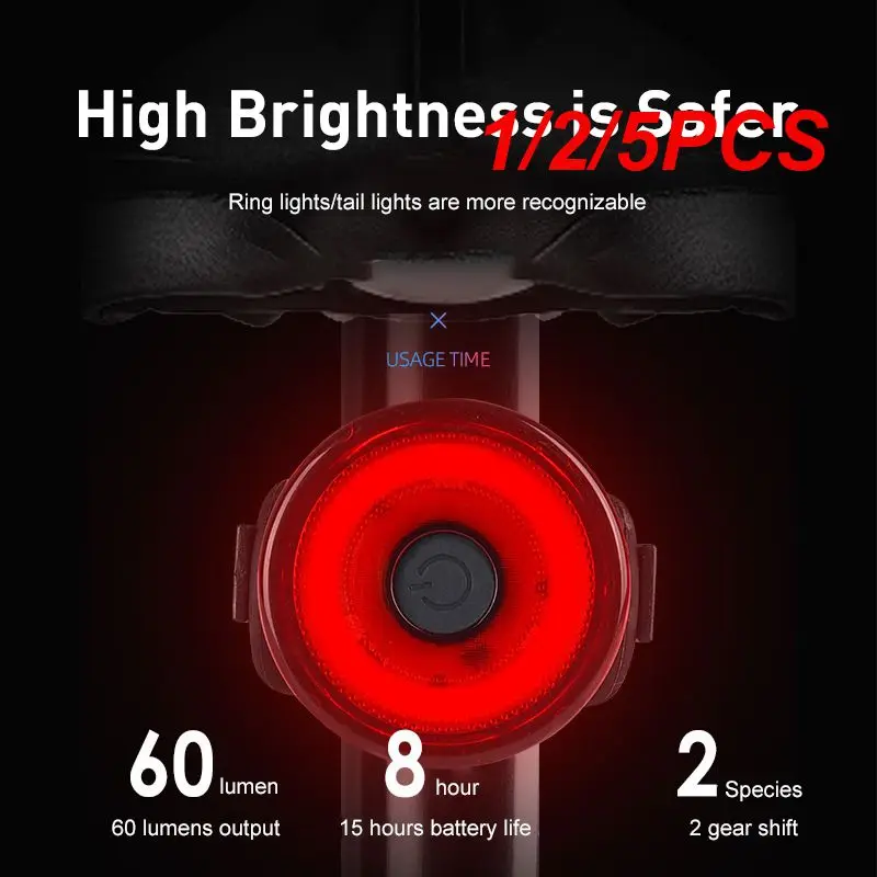 

Задний фонарь для велосипеда, 1/2/5 шт.