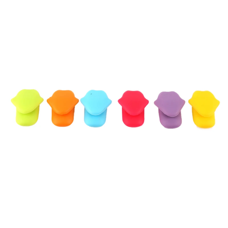 

1/6PCS Multicolor Silicone Wine Glass Marker Pineapple Flamingo Bowknot Design Drink Charms Label Mark Party Supplies