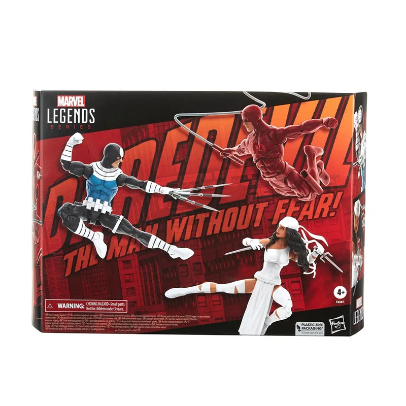 

3 шт./упаковка, фигурки героев серии Hasbro Marvel Legends Daredevil Elektra and Marvel's Bullseye