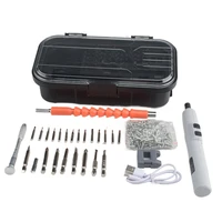 pen type electric screwdriver forward reverse mini electrical screwdriver usb cordless electric drill kit home repair power tool