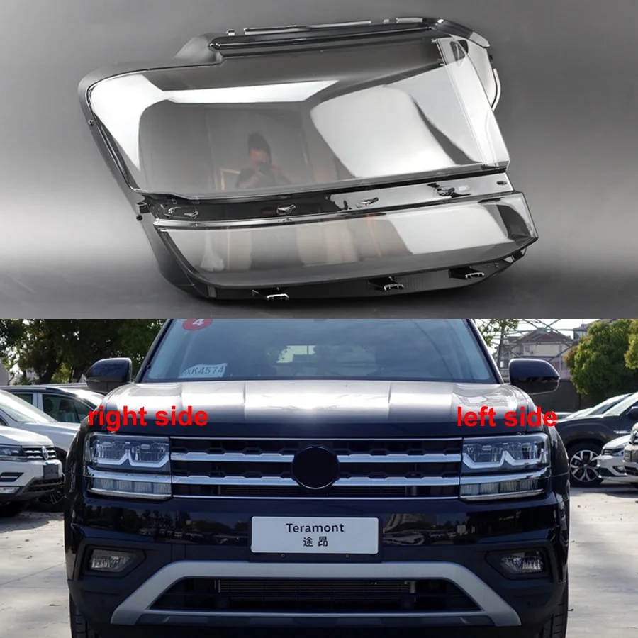 

Галогенная накладка на фару для Volkswagen VW Teramont 2017-2020, абажур, налобный фонарь, корпус фары, автозапчасти