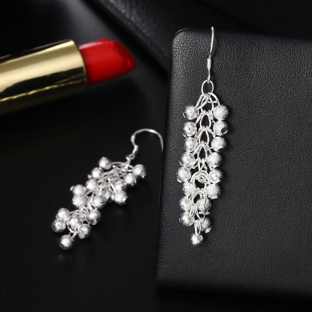 

Women's Dangle Earrings Frosting Bead Earrings Wedding Luxury Quality Party Jewelry 2022 Trend New Free Shipping Accessories