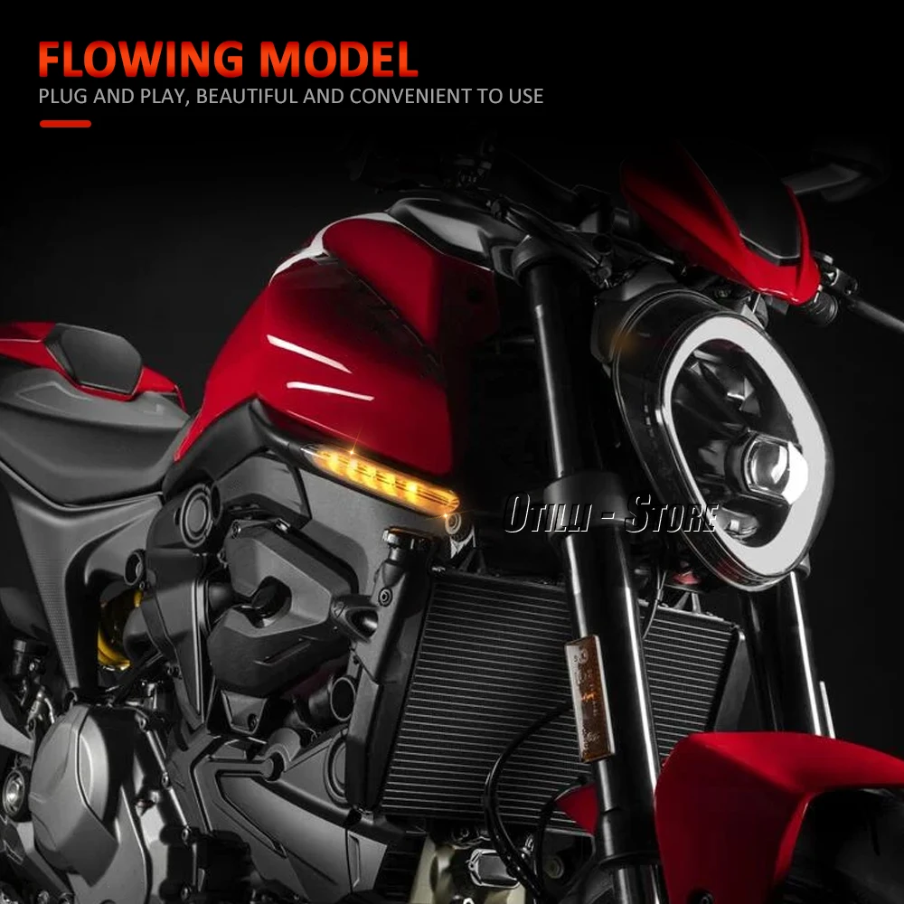 Светодиодный указатель поворота для мотоцикла дневной и ночной индикатор Ducati