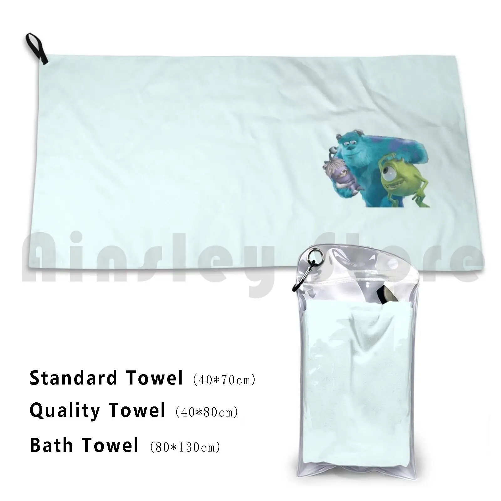 

Корпорация монстров. Кто больше, Boo или Mike Банное полотенце, Пляжная Подушка Sully Sulley Boo Monster