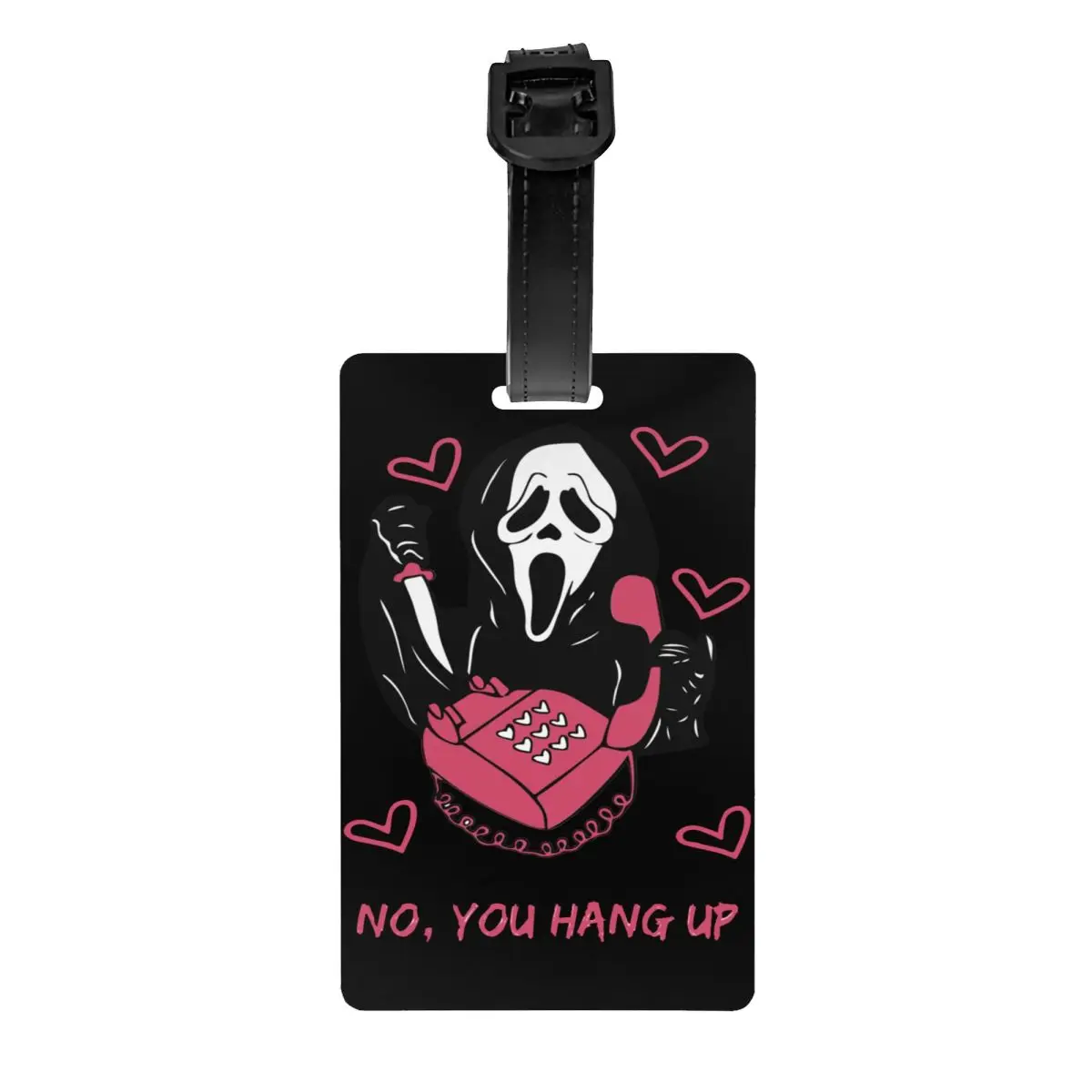 

Ghost No You Hang Halloween Luggage Tag Privacy Protection Scream Sidney Prescott Film Baggage Tags Travel Bag Labels Suitcase