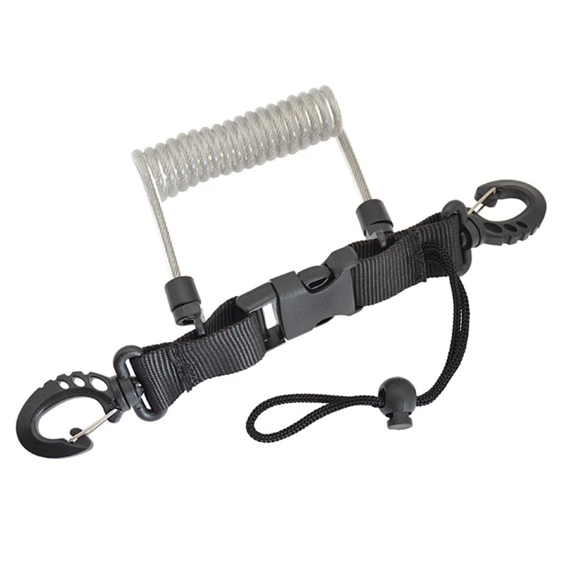 Diving Spiral Rope Camera Cover Anti Loss Spring Underwater Coil Lanyard Anti-Lost