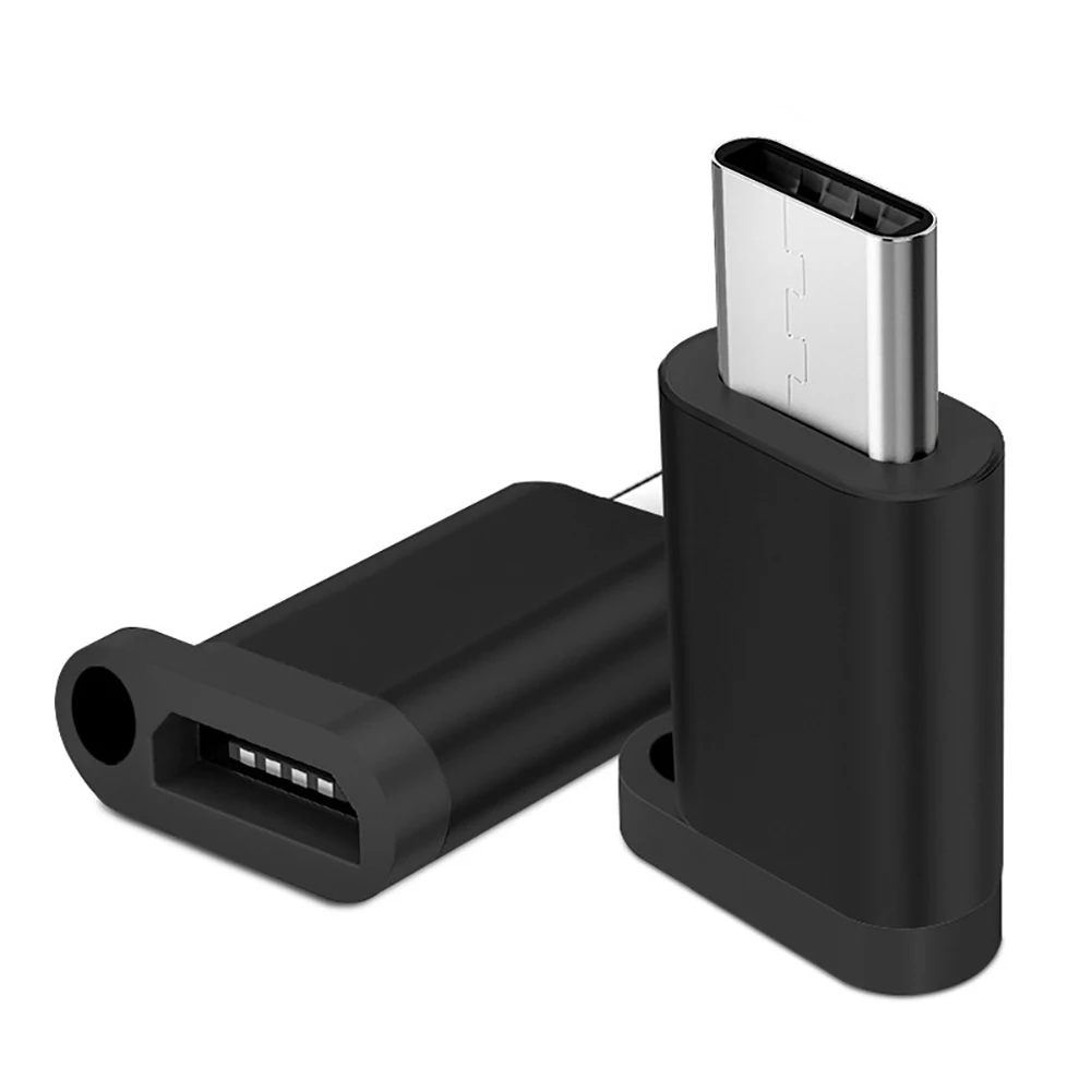 

2pcs Micro USB Female To USB-C Male Adapter Mobile Phone Adaptor Type-c Interface Data Line Converter For Samsung Xiaomi Huawei