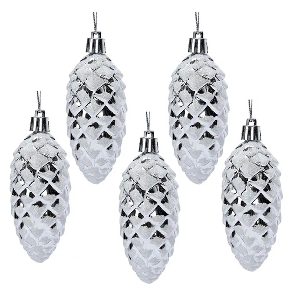 

Рождественские пластиковые сосновые шишки, 5 шт.