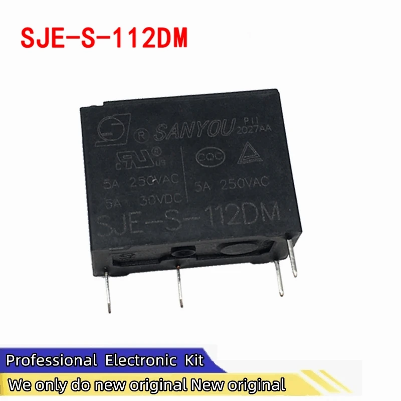 SJE-S-112DM 105DM 124DM SANYOU электромагнитное реле 4pin5A заменяет HF33F-012-HS3 5 В 12 В 24 В реле для бытовой техники