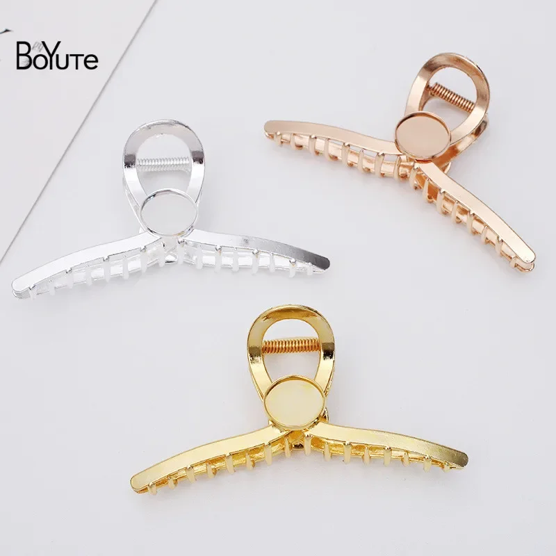 BoYuTe (5 шт./лот) подходит для волос размером 20 мм 25 металлический зажим с крупной