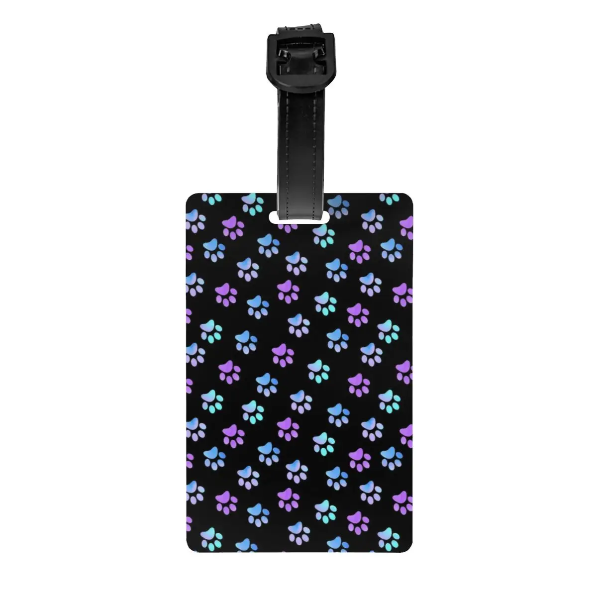 

Индивидуальная синяя фиолетовая ярлык для багажа в виде лапы галактики с именной картой, личная идентификационная ярлык для животных, чемоданов, дорожных сумок