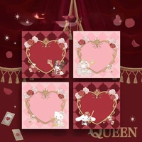 kawaii sanrio queen of hearts my melody sticky note hello kittys kuromi cartoon cinnamonoll cute message notes stickers toy girl