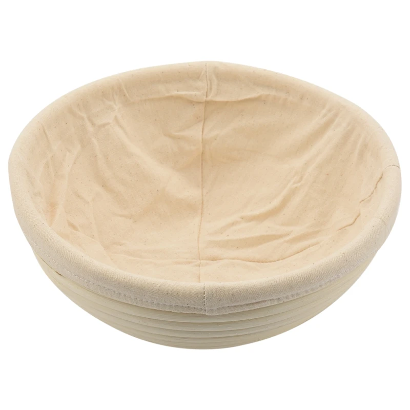 

Круглая корзина для хлеба из натурального ротанга, 2 шт.