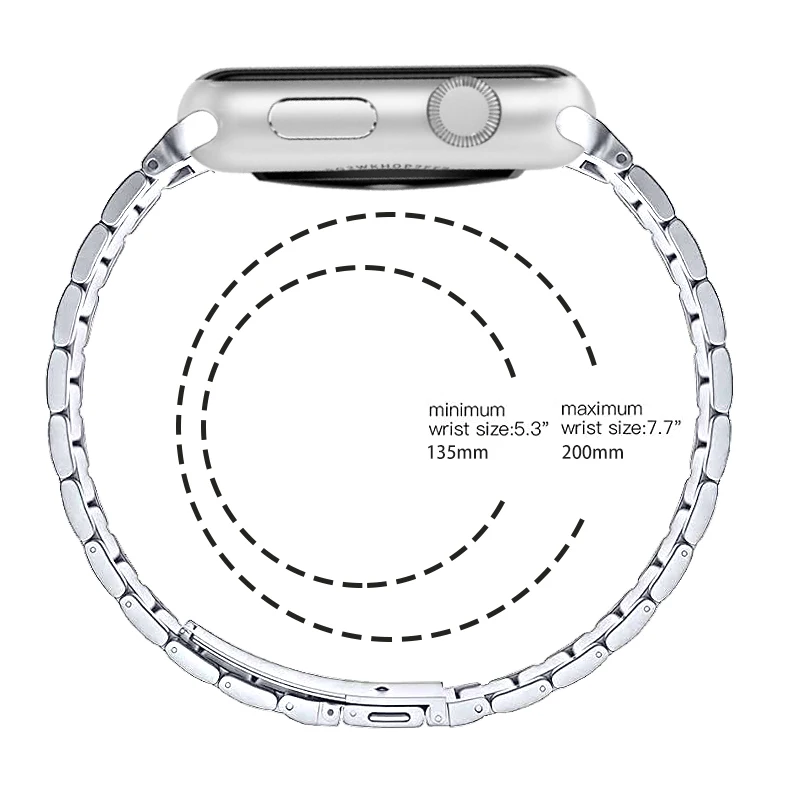 Stainless Steel Strap For Apple Watch 7 8 Band 45mm 41mm Link Bracelet IWatch Ultra 49mm 6 SE 5 4 44mm 40mm 42mm Accessories