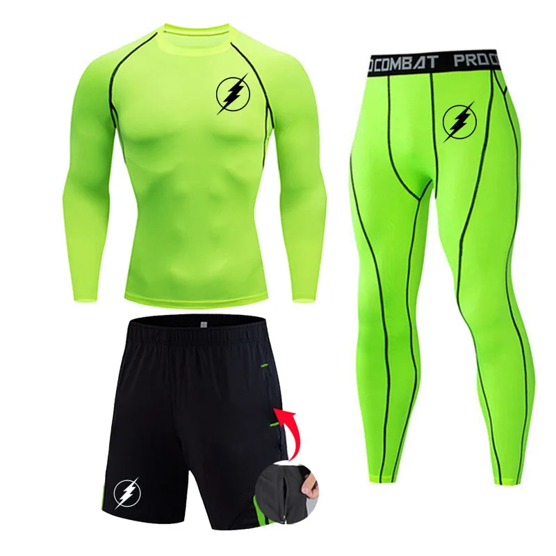 

Gym Clothes Man Running Tights Top Sports Compression Underwear Spring Summer Workout Base Layer Fitness Compression Clothing