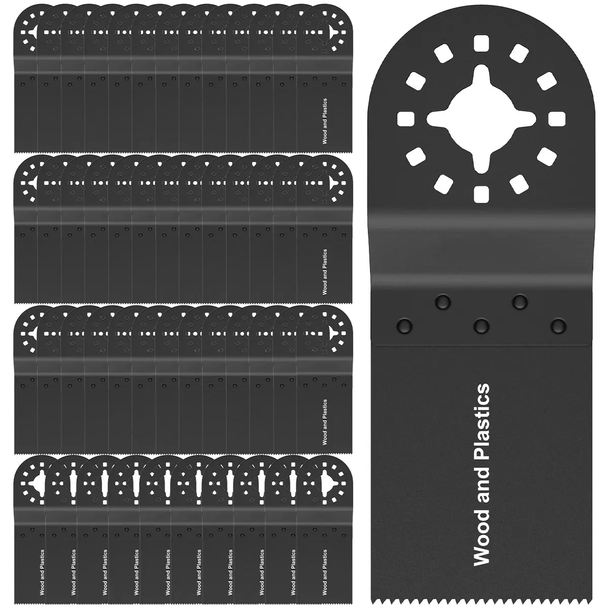 

50pcs 35mm Universal HCS Oscillating Multi Tool Saw Blades for Metal Wood Cutting Multitool Woodworking Cutter Power Tools