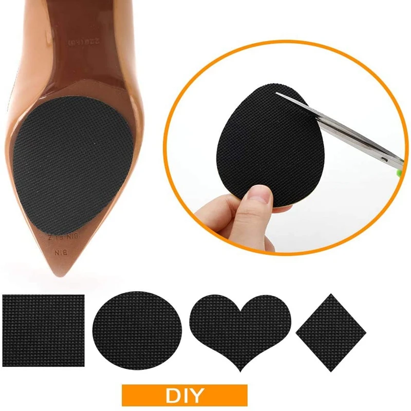 Non-Slip Shoe Pads for Bottom of Shoes Premium Rubber Self Adhesive Anti-Slip Shoe Grips Stickers High Heels Non-Skid Protector