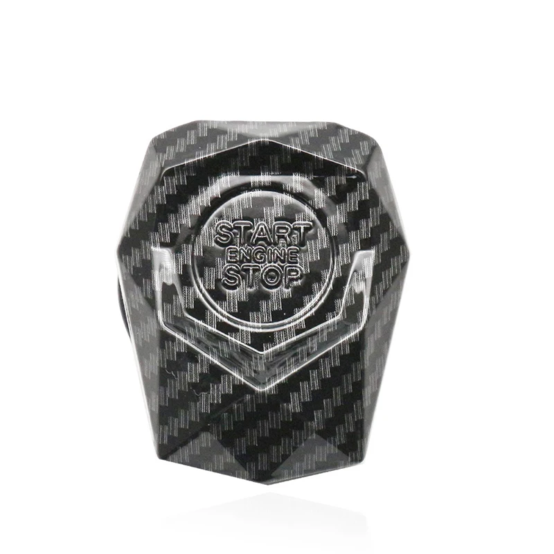 

Auti-scratch Carbon Fiber Look Car Engine Start Stop Push Button Cover Decoration Auto Styling Accessories Universal