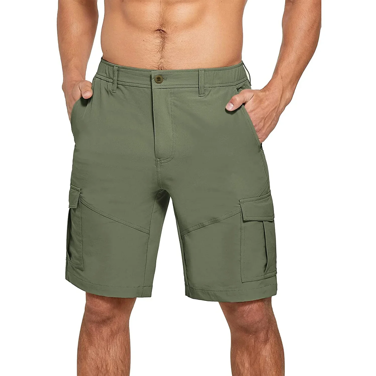 Мужские летние шорты-карго повседневные уличные Короткие штаны с несколькими