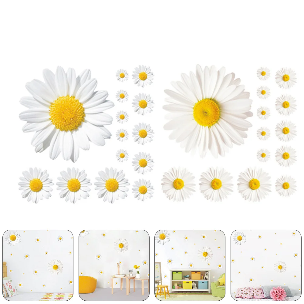 

Self- Adhesive Wall Sticker Sunflower Decor Background Stickers Vinyl Mural Daisy Decal