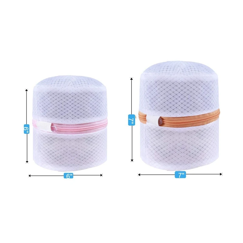 Mesh Bra Wash Bags With Premium Zipper Travel Laundry Bag For Intimates Lingerie And Delicates(Bra 4 Set)